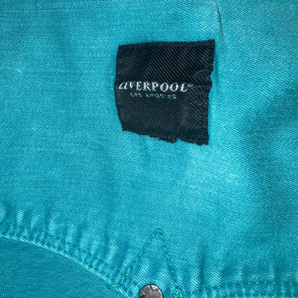 Turquoise Denim Jacket - Picture 2 of 3